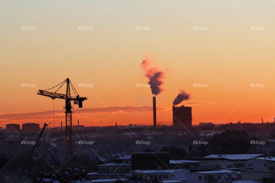 Soluppgång över Solna