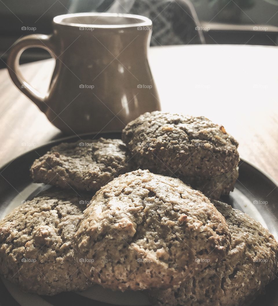 Tea & biscuits - the story is you’ve just got home from work, it’s too early for dinner but you need and energy boost - time for a lovely cuppa and homemade biscuits 