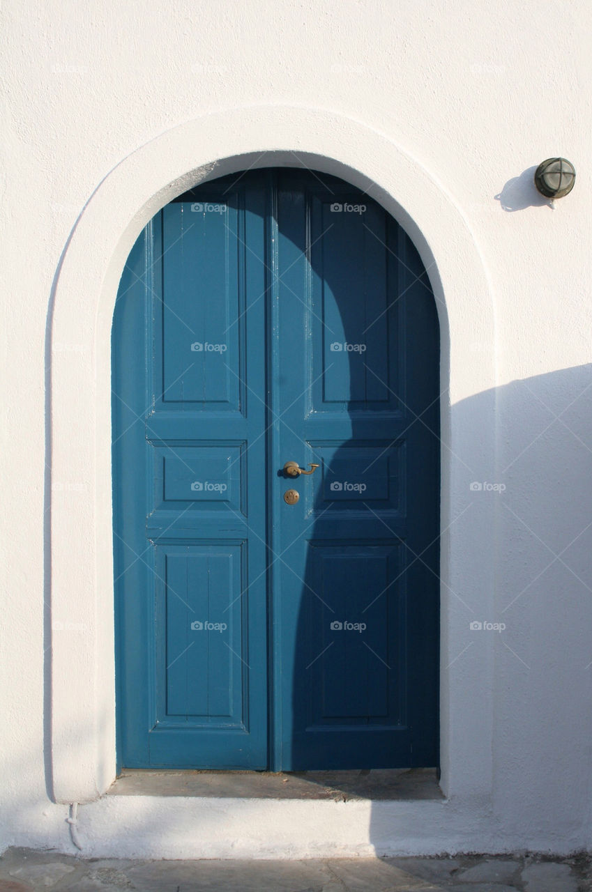 blue white wall wood by eddy1ro