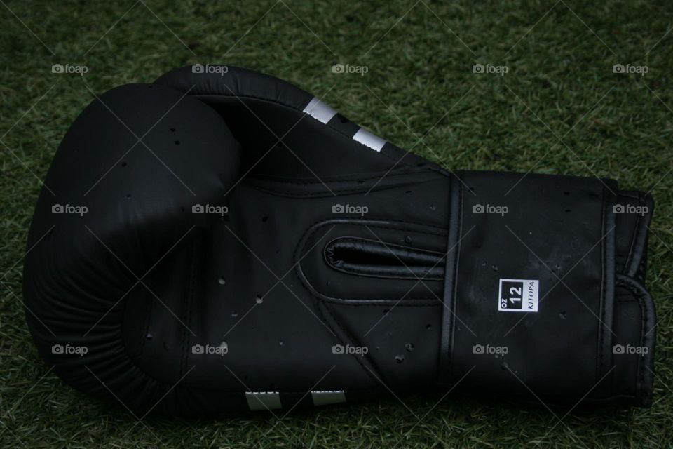 Boxing Glove With Raindrops