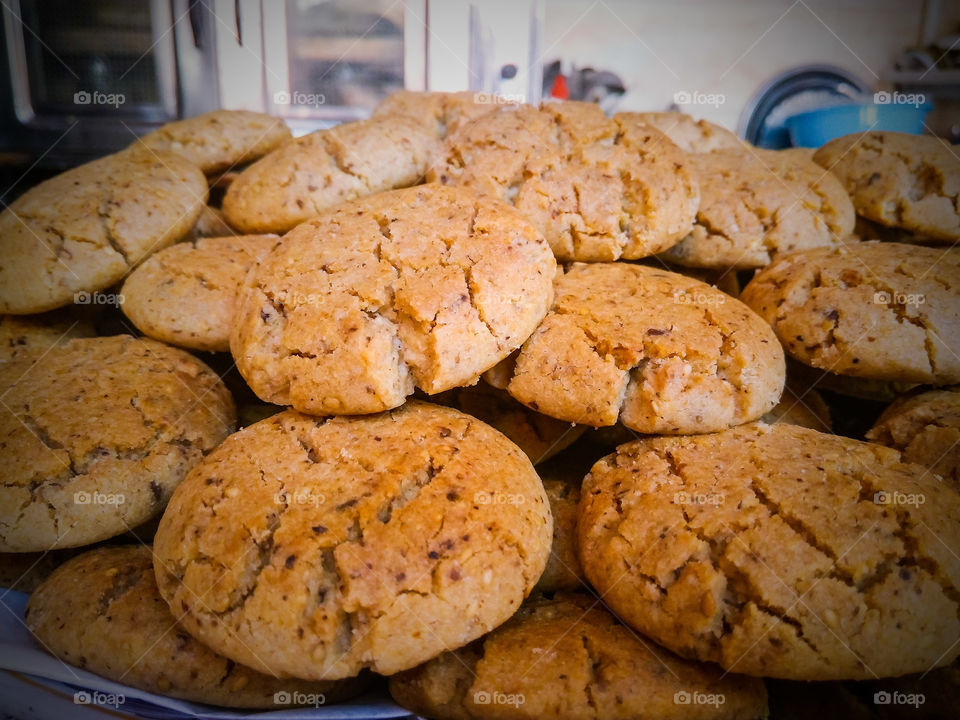 Moroccan cookies : detail shot