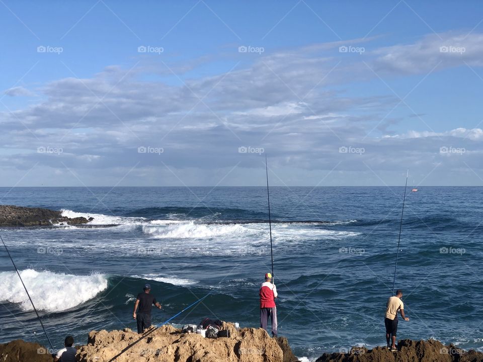 Watching the sea each morning when people are  either swimming or fishing makes me smile 😊