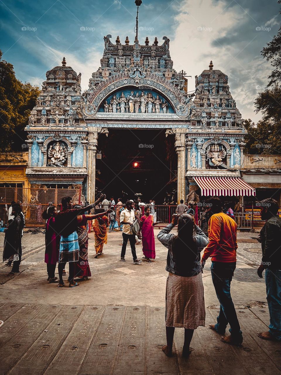 Architecture - East tower - Meenakshi Amman Temple 