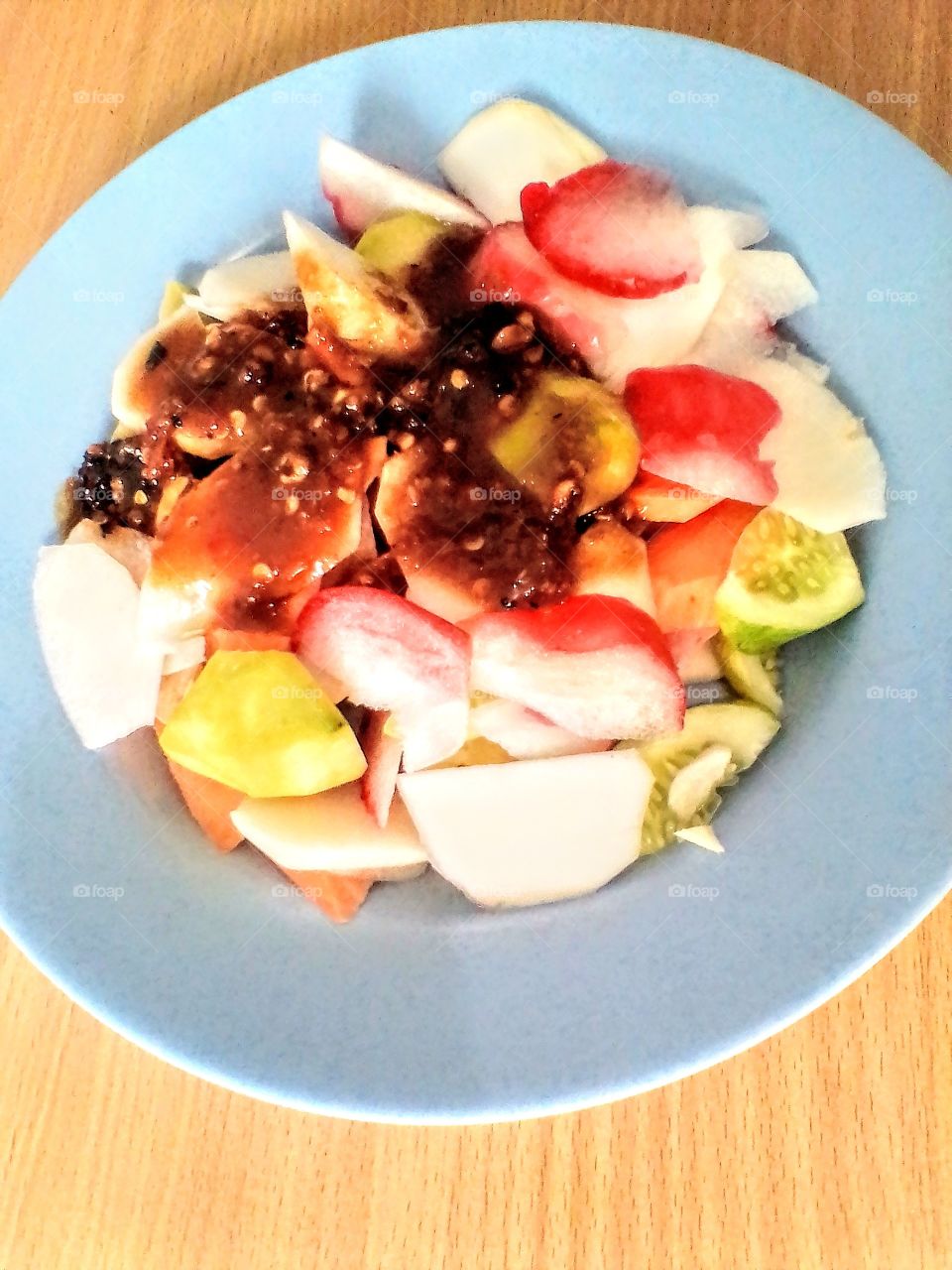 Sweet spicy fruit salad