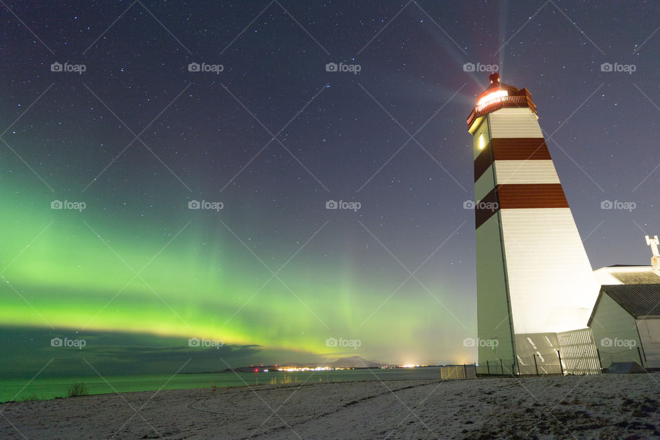 Lighthouse aurora