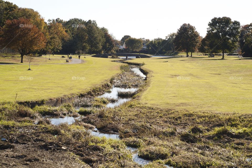 Spring Lake park in South Plainfield, New Jersey