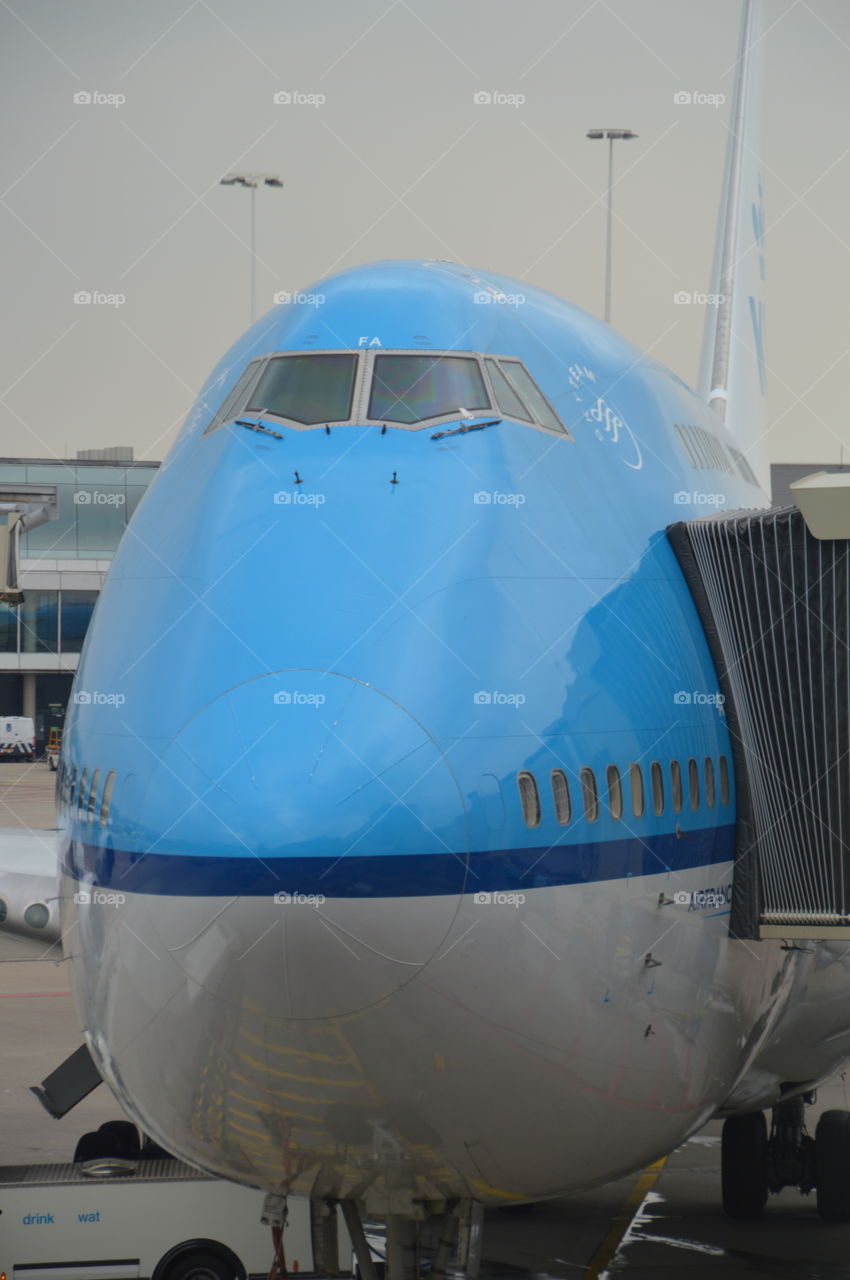 KLM Plane From The Front