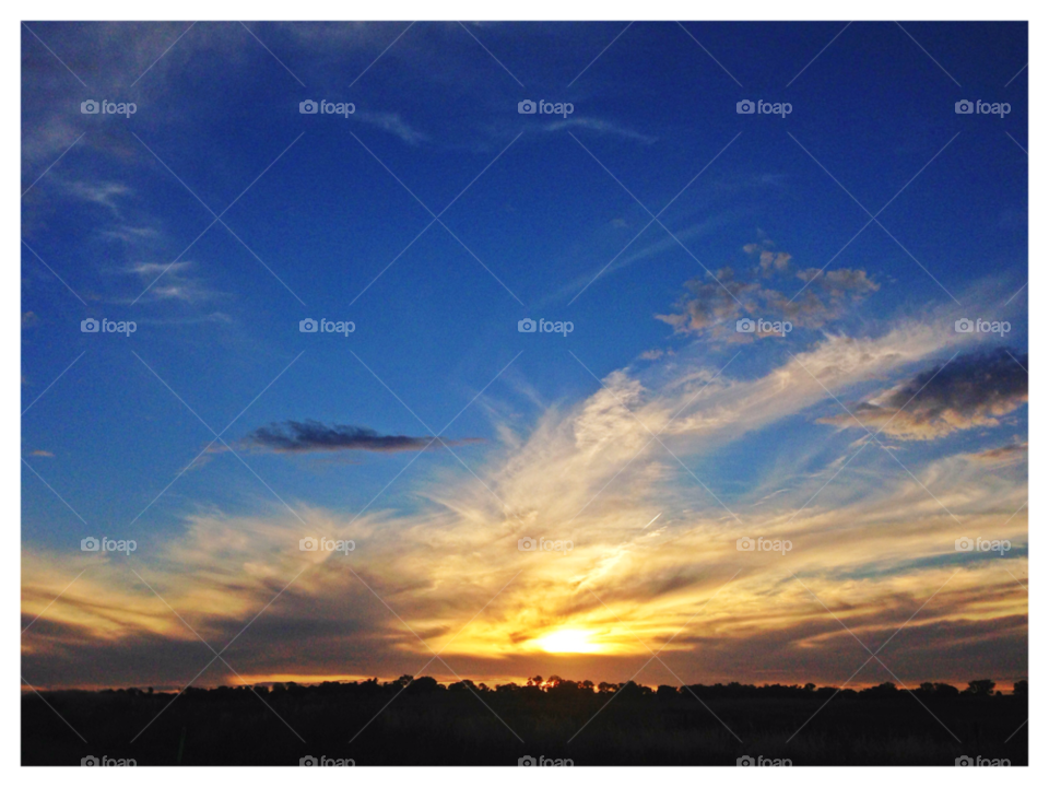 sky light sunset clouds by mstewa36