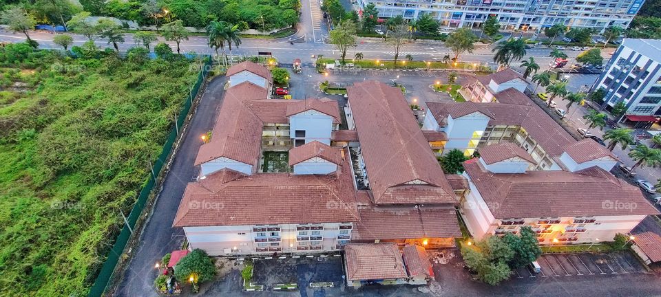 View From Above , Clicking From Our Home Balcony to Portrays the beauty of Penang City.