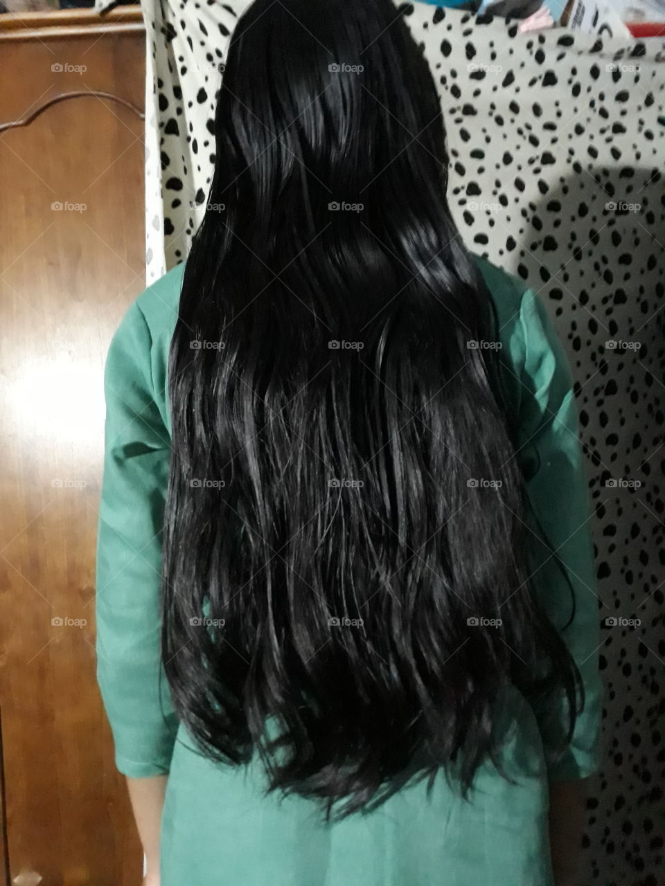 My long hair before cutting