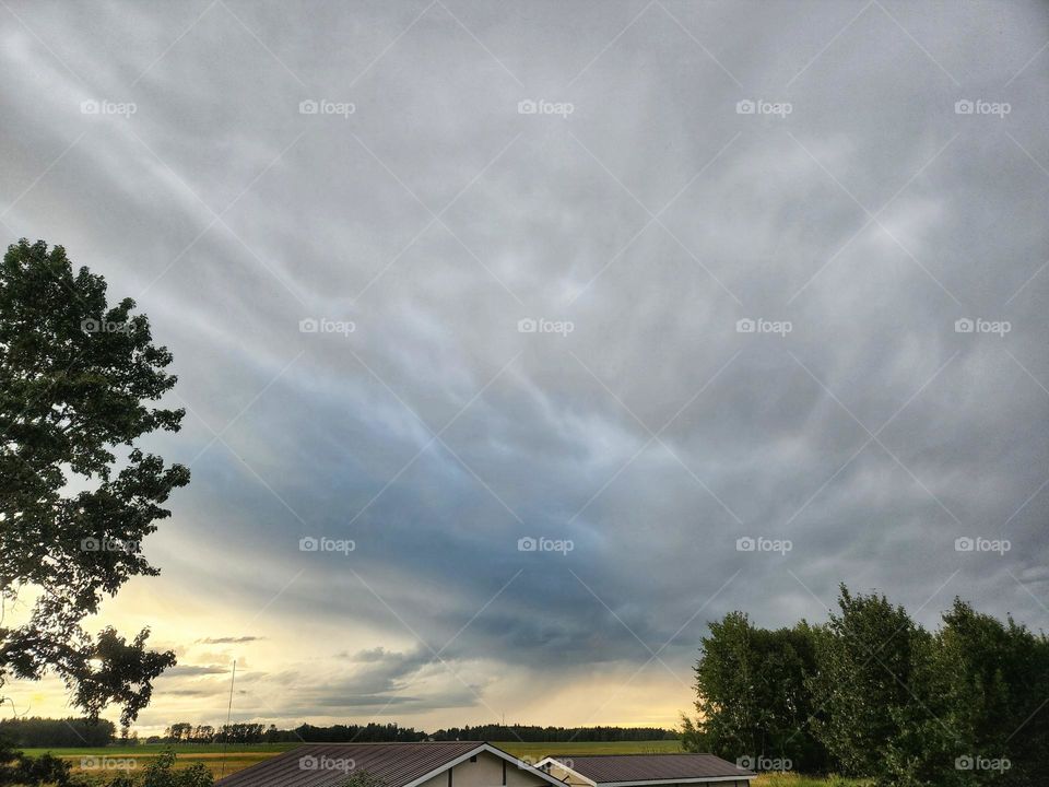 Stormy alberta Skies