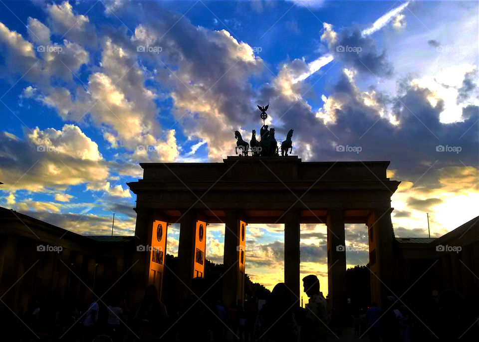 Brandenburg Gate in Berlin,Germany