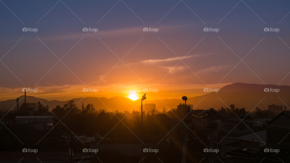 The first sunlights of the day 