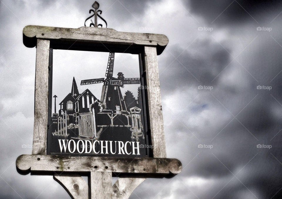 wood sign clouds spooky by neil.holloway.144
