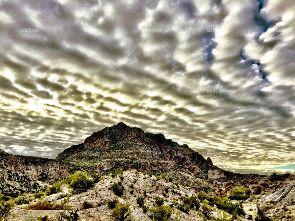 Picket Post Mountain, Arizona at Sunset