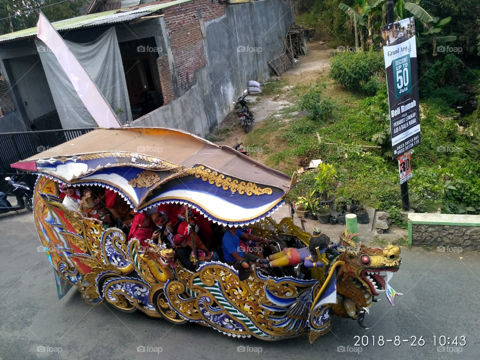 this is called ( odong - odong ). part of carnaval...for remembering indonesian freedom day...👍