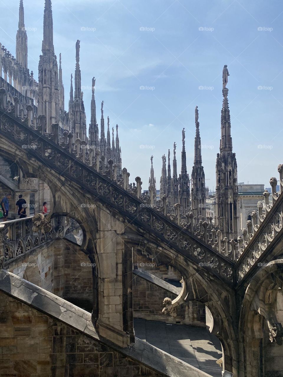 Gothic Architecture of the Duomo in Milan, Italy 