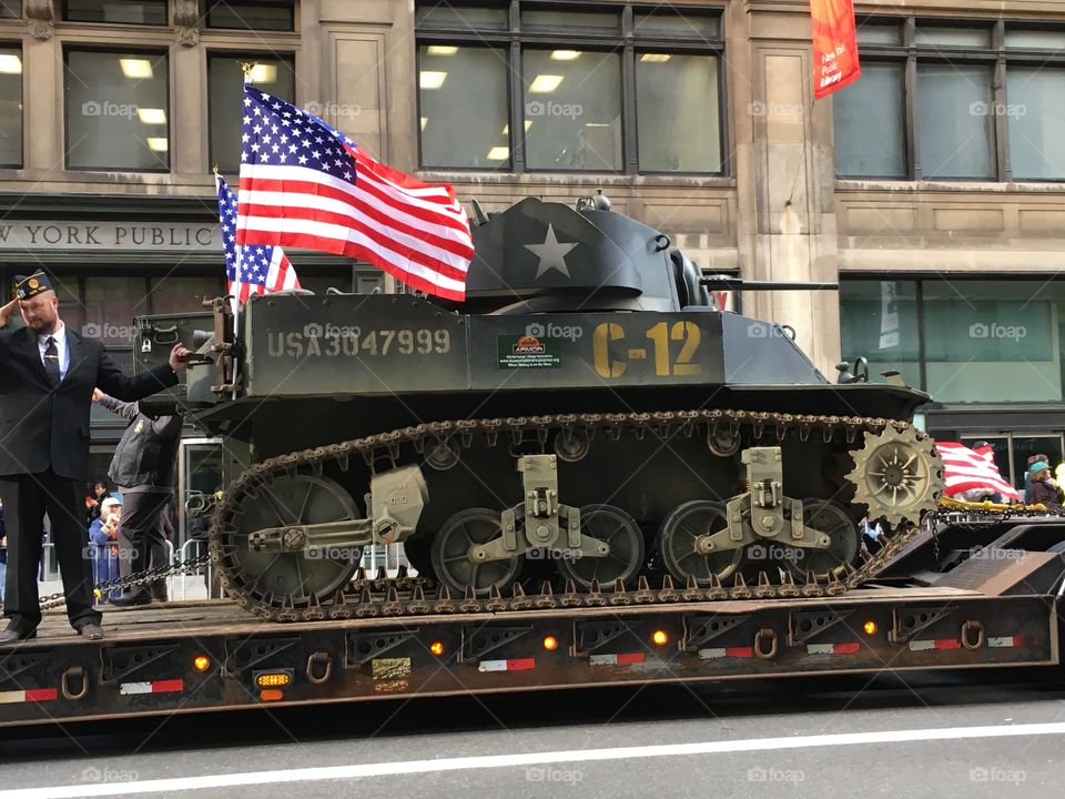 Tank at Veterans Day Parade