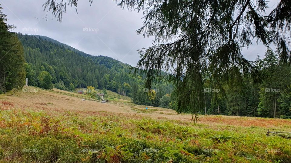Cloudy day in the mountains