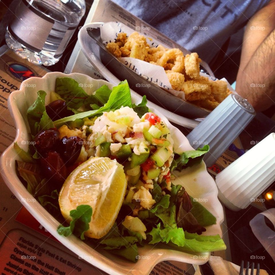 beach food salad lunch by natg805