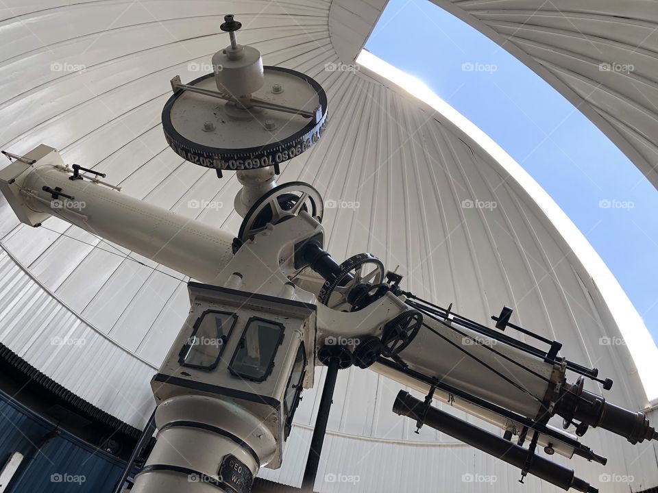 19th century telescope at the Heyden Observatory at Georgetown University in Washington, DC