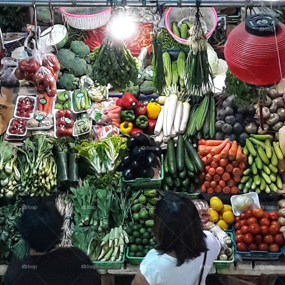 vegetable, market in Indonesia