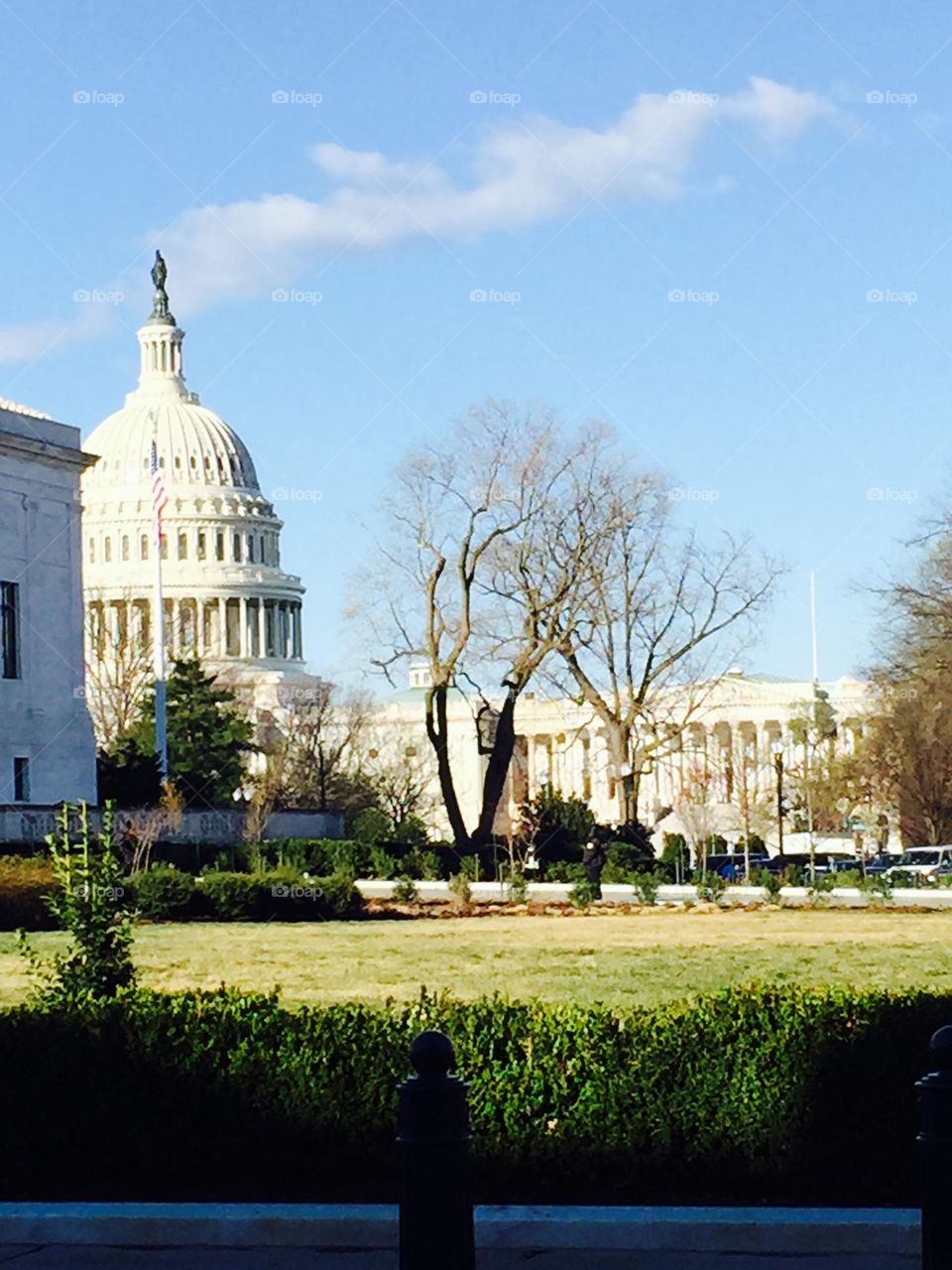 Around the corner from the Capitol BLDG