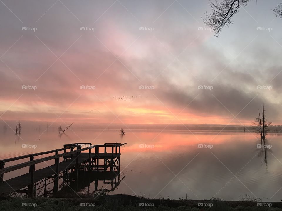 Sunrise on my Dock