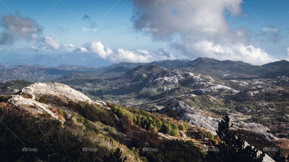 View from Lovcen mountain, Montenegro, September 2017