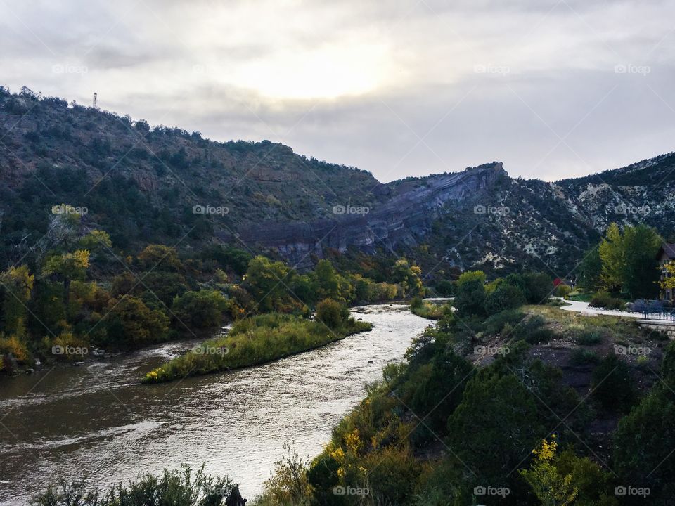 Scenic view of river