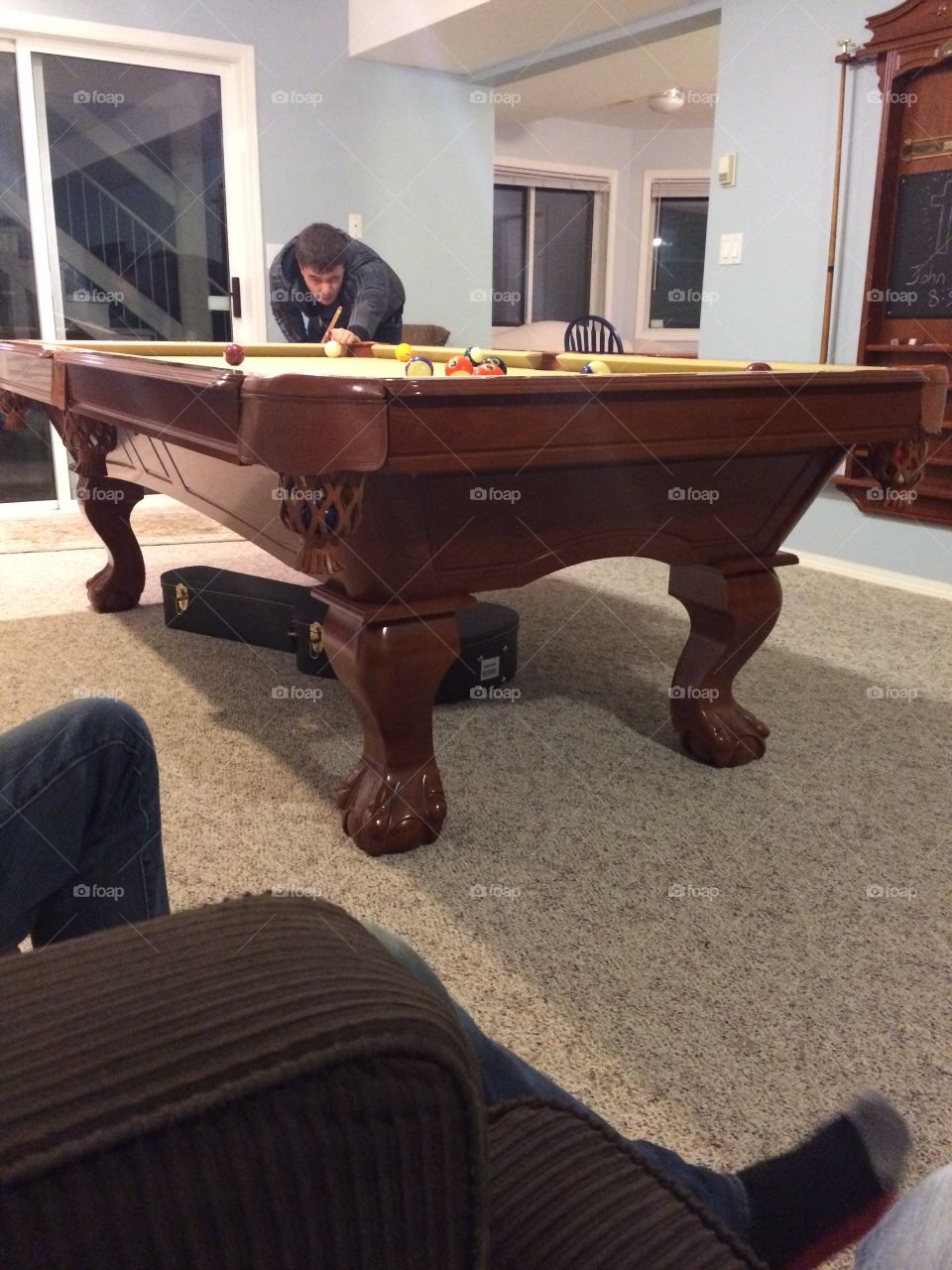 Playing pool with some church buddies! 