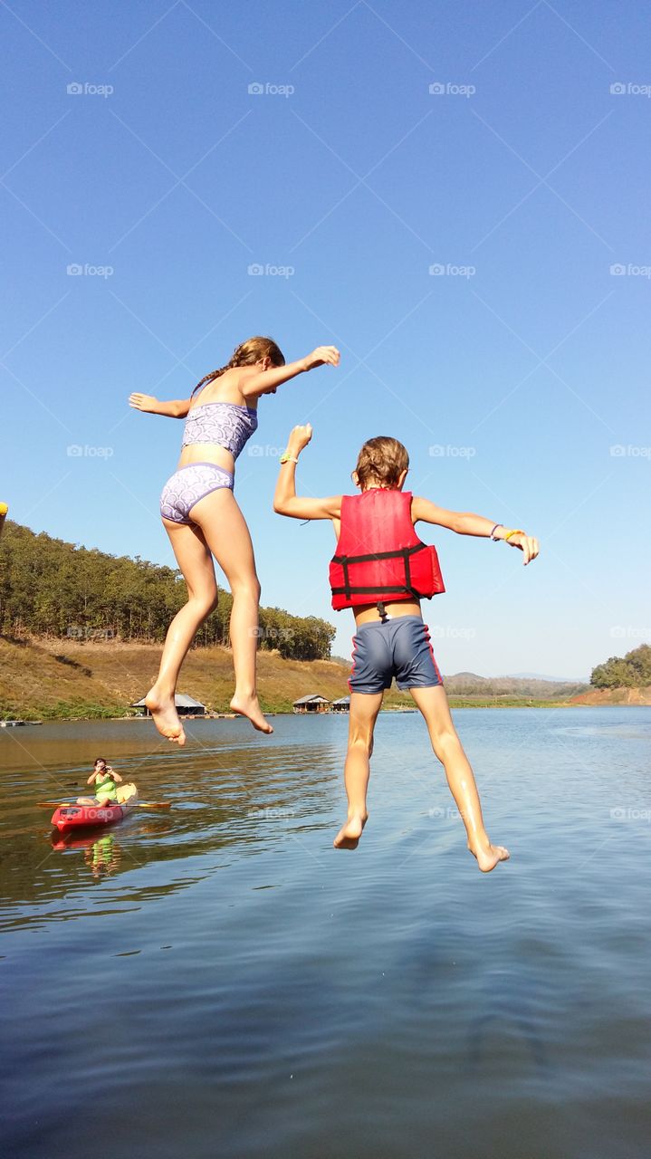 Jump to the lake