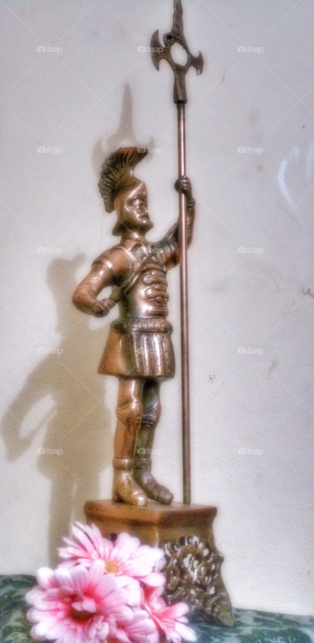 bronze soldier statue