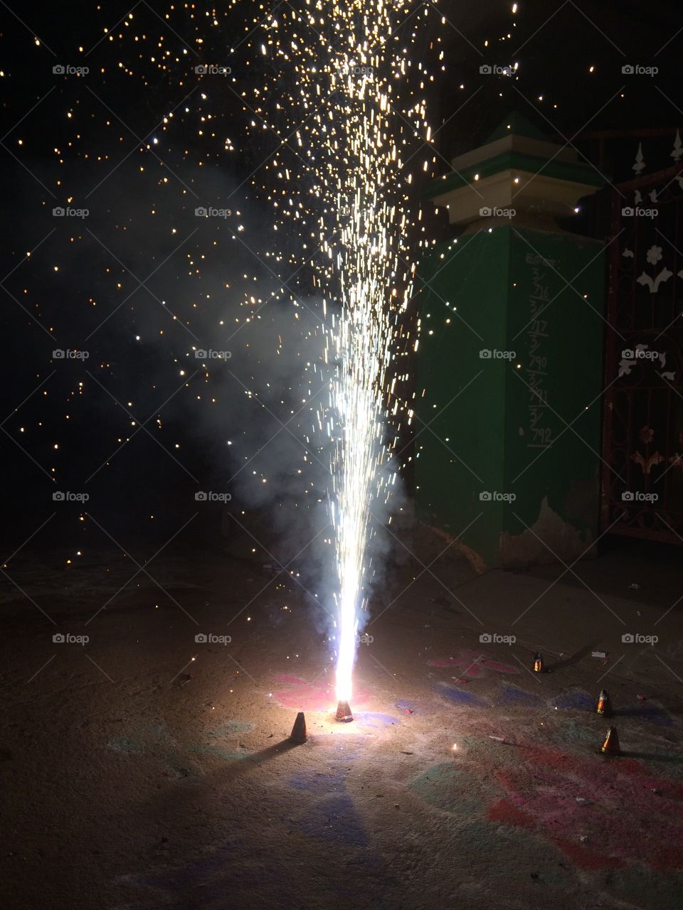 fireworks celebration for winter season 