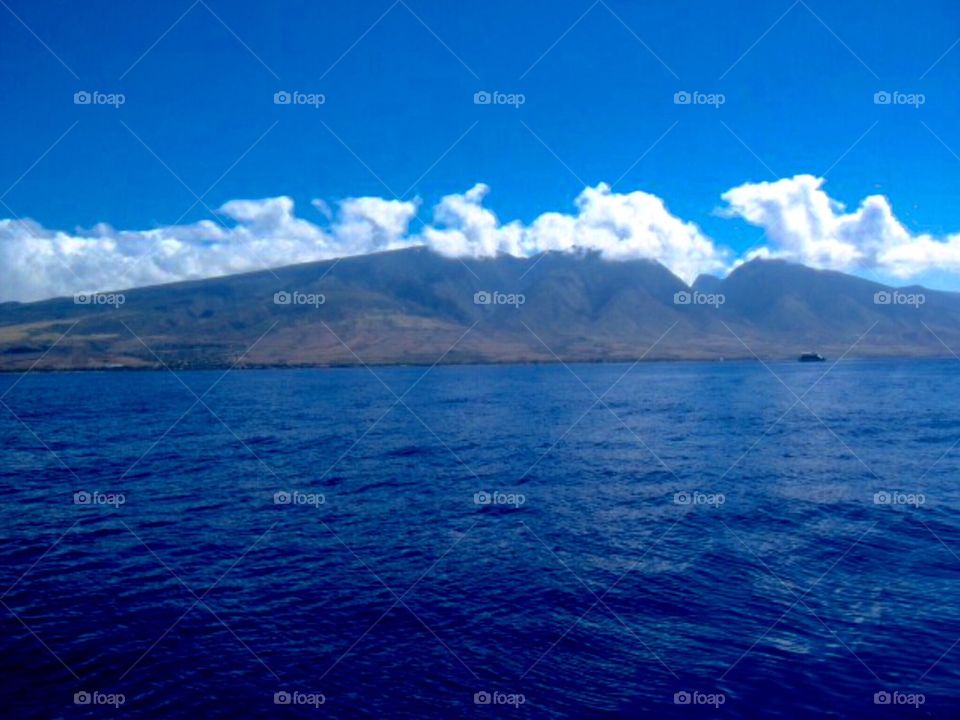 Maui from the ocean