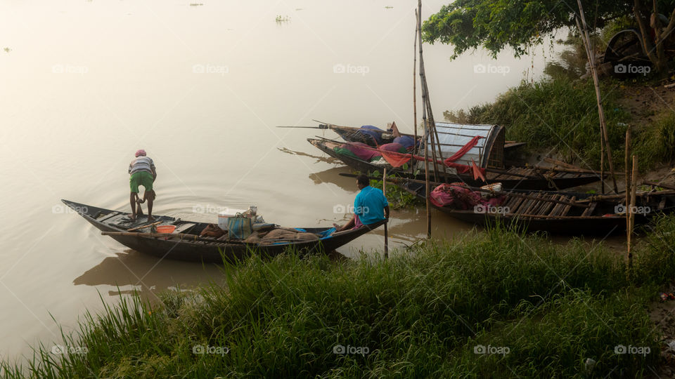 The daily life of fishermen