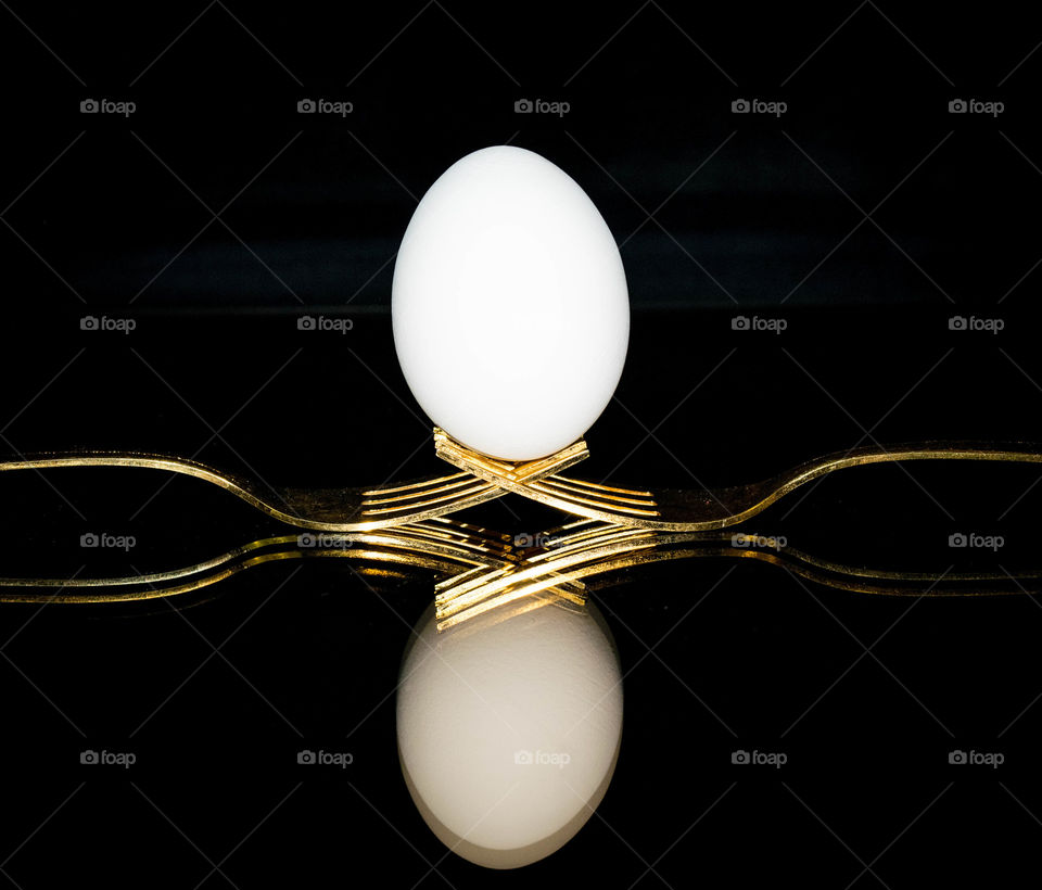 gold and egg