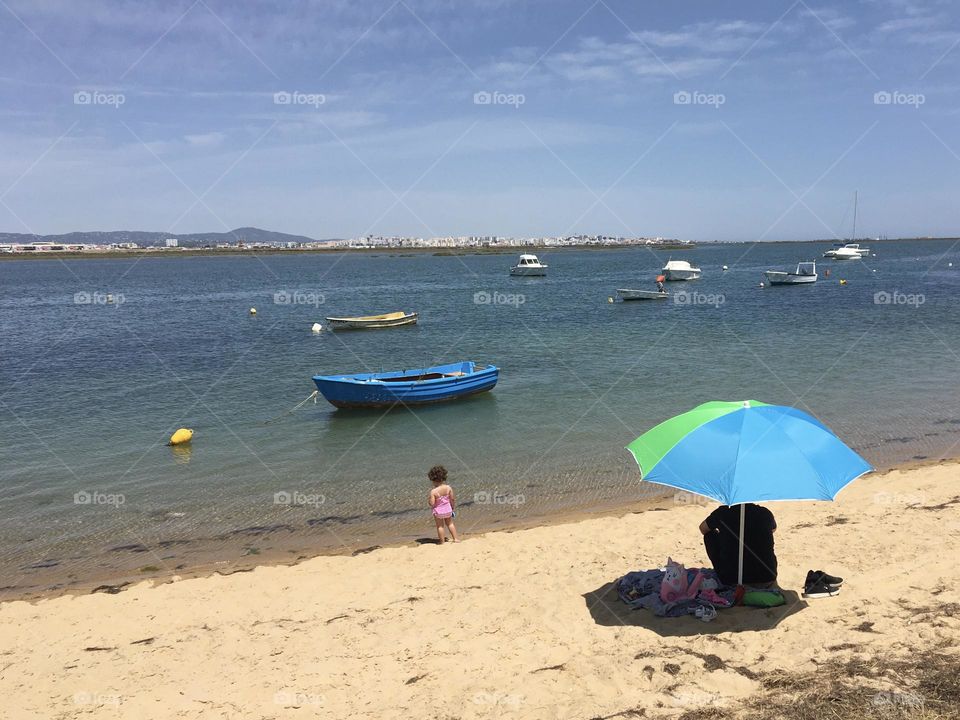 Simply beach at summertime 