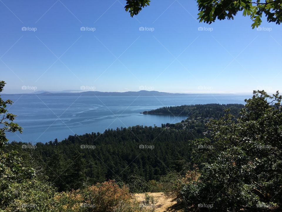 Scenic view of Cordova Bay, Victoria