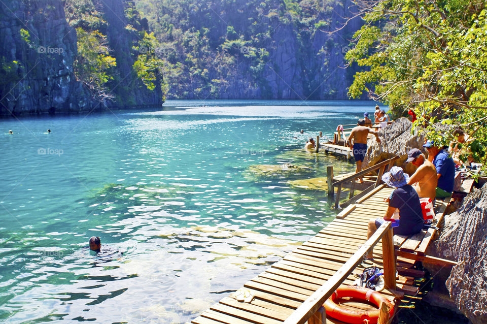 Swimming in Lake