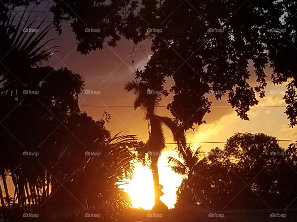 Sunset from my front porch