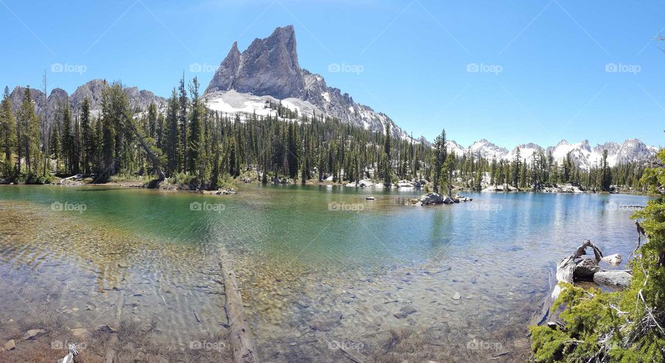 Water, No Person, Lake, Snow, Mountain