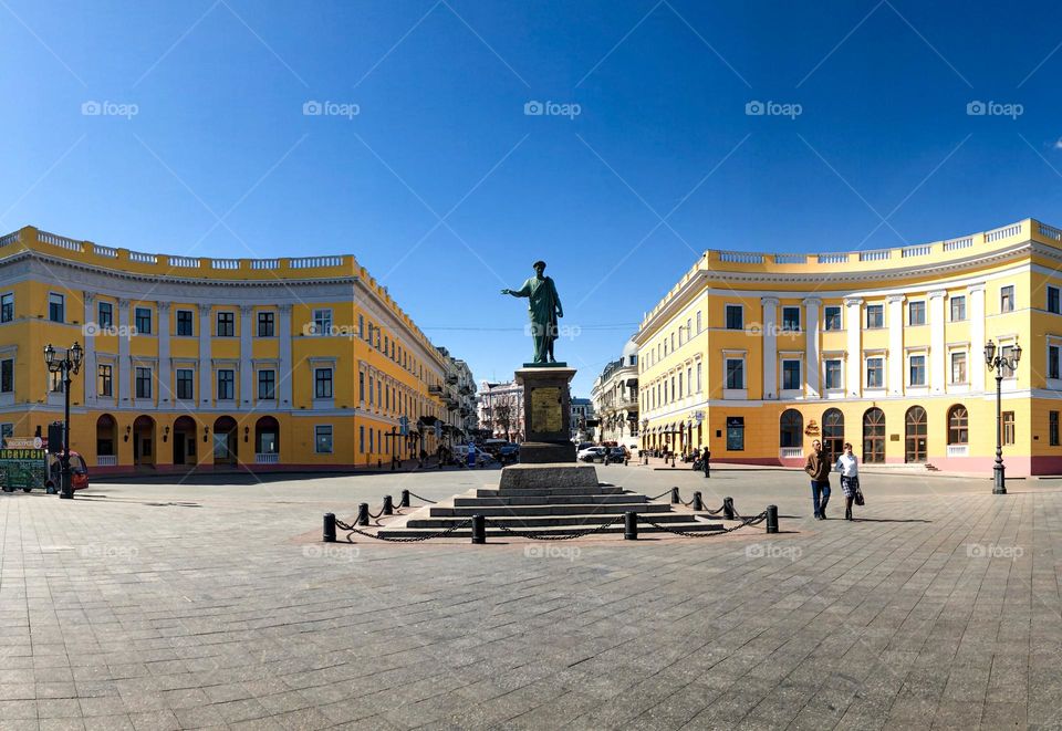 monument dedicated to Armand Emmanuel du Plessis, Duke de Richelieu in Odesa Ukraine