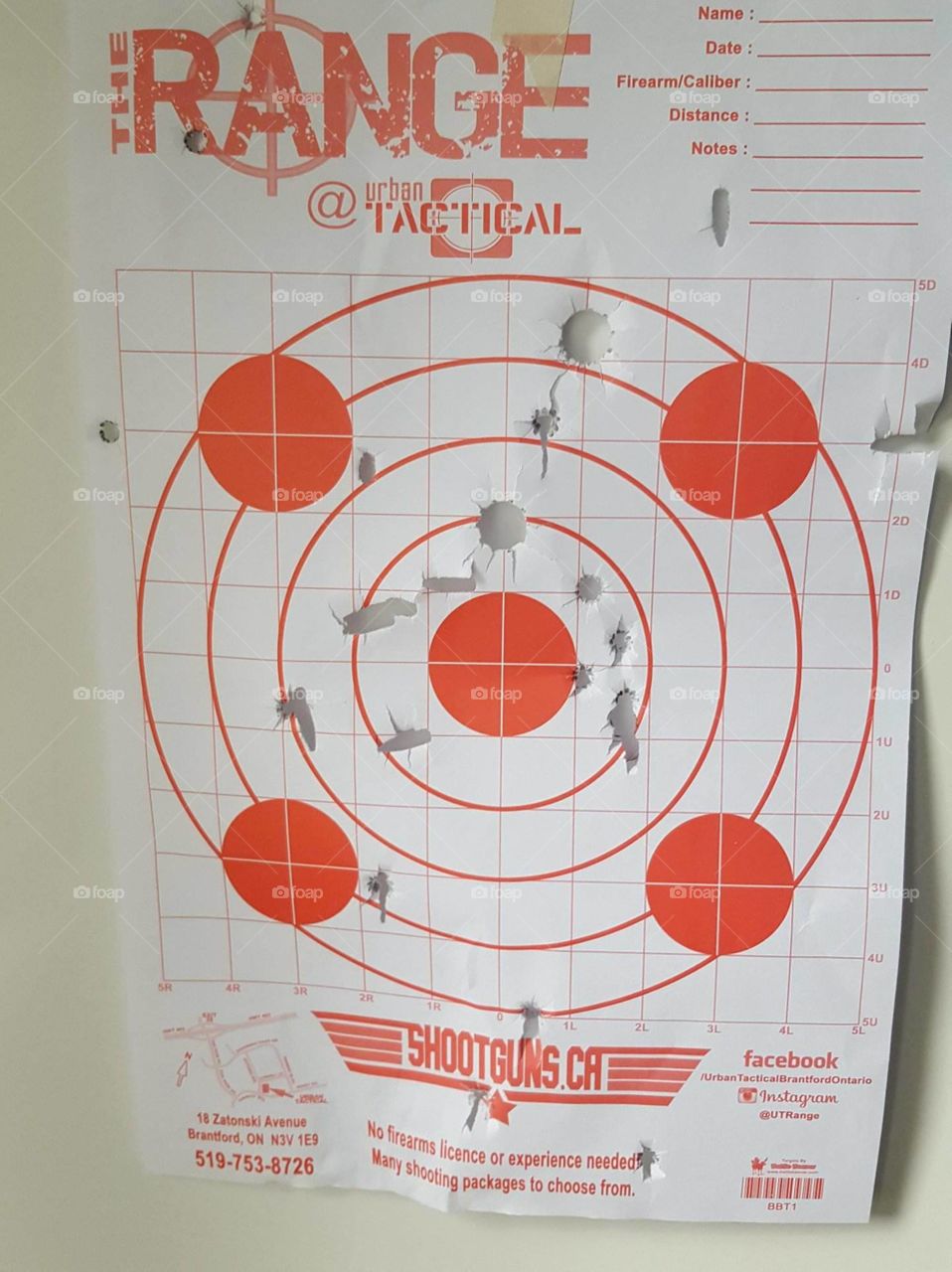 Paper Shooting Target