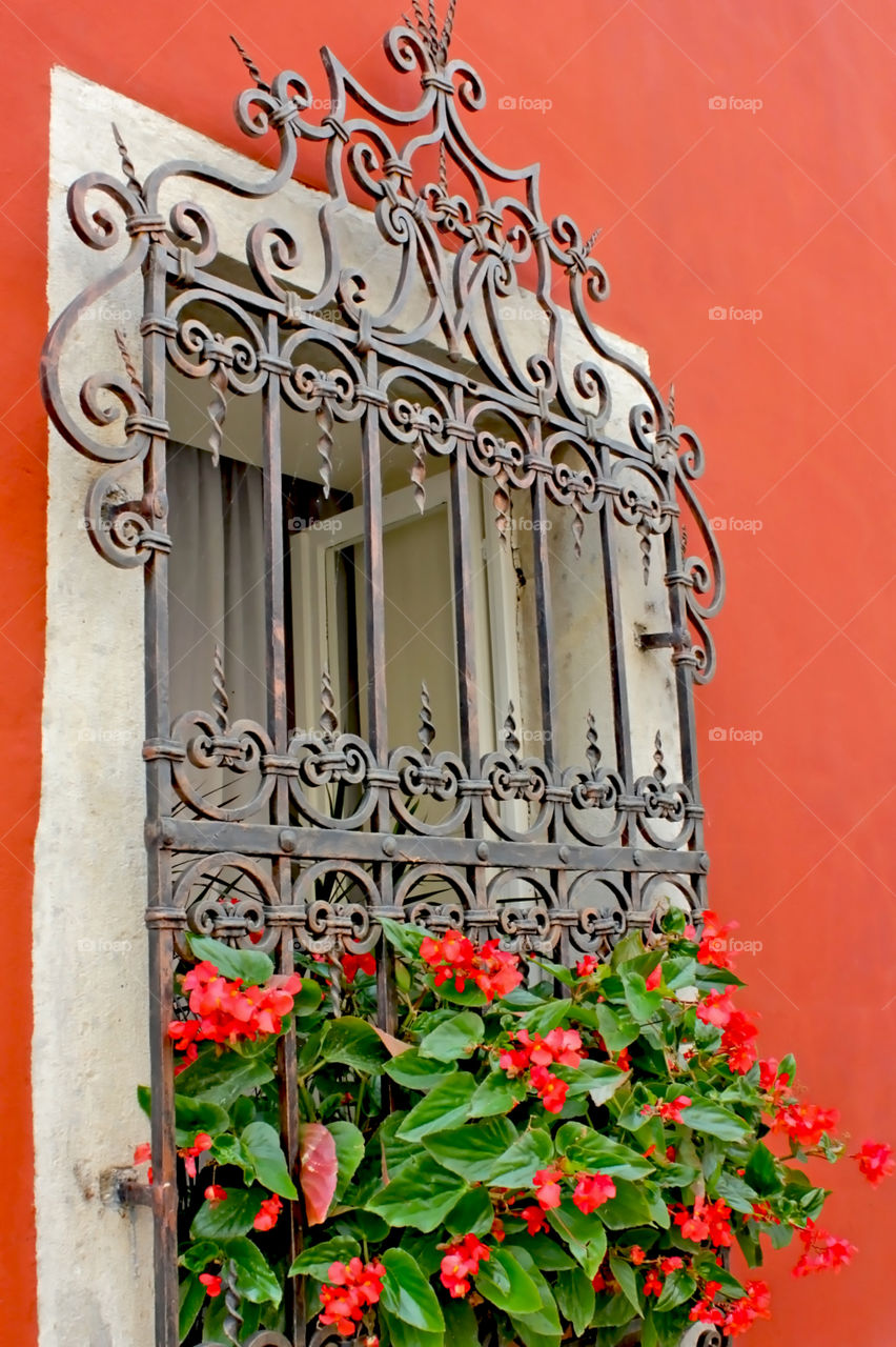 Antique style window . Antique style window 