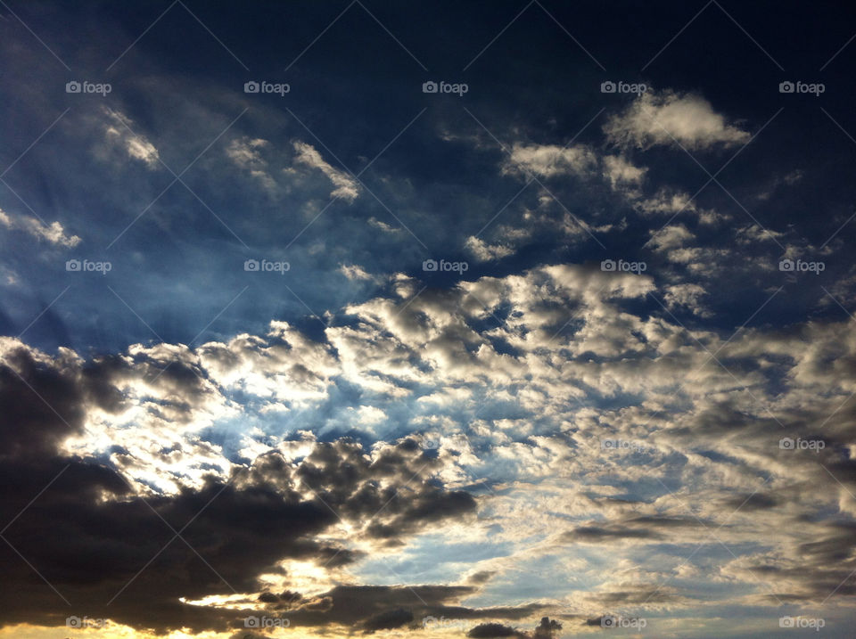 sky clouds sun atardecer by itorino