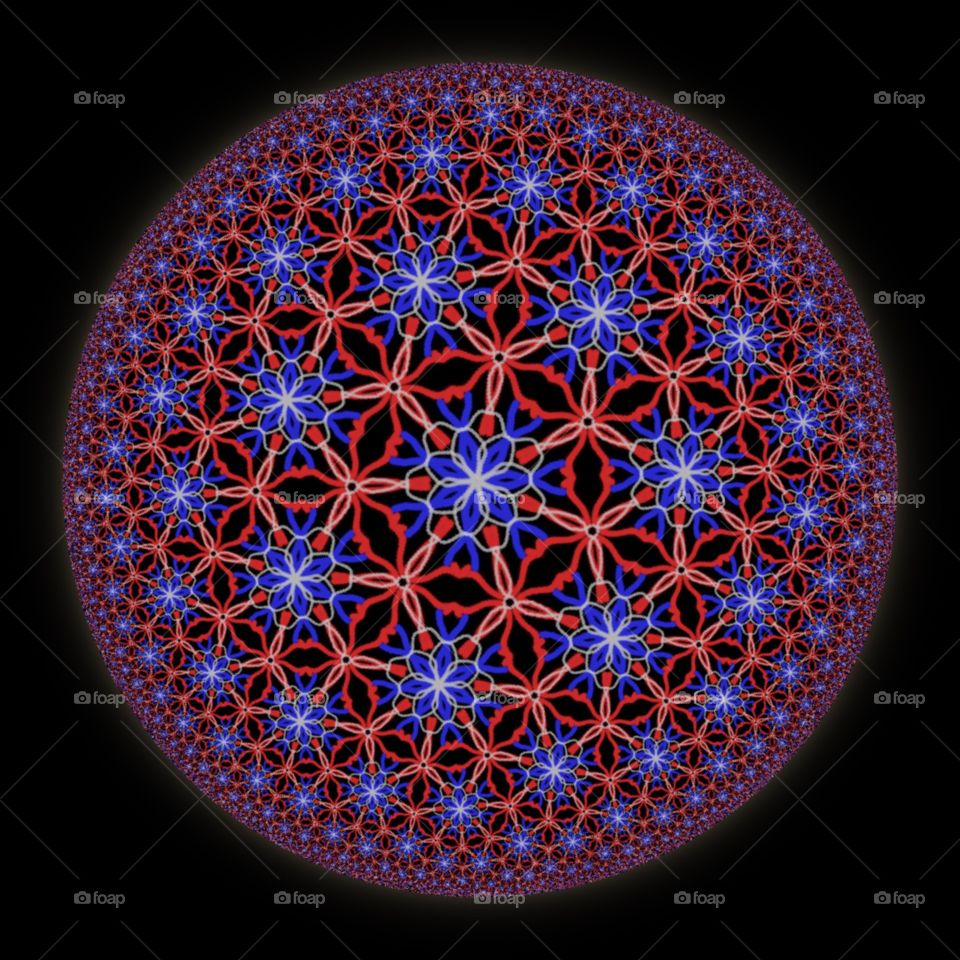 Ornament Sphere Blue red