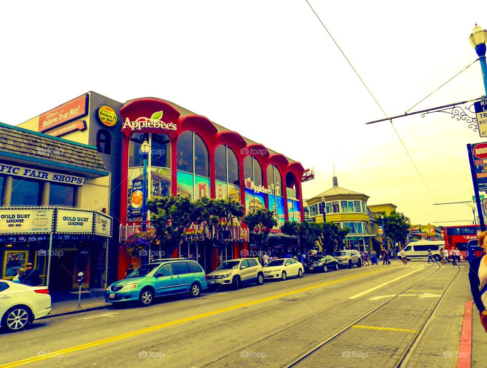 Street in San Francisco near embarcadero 