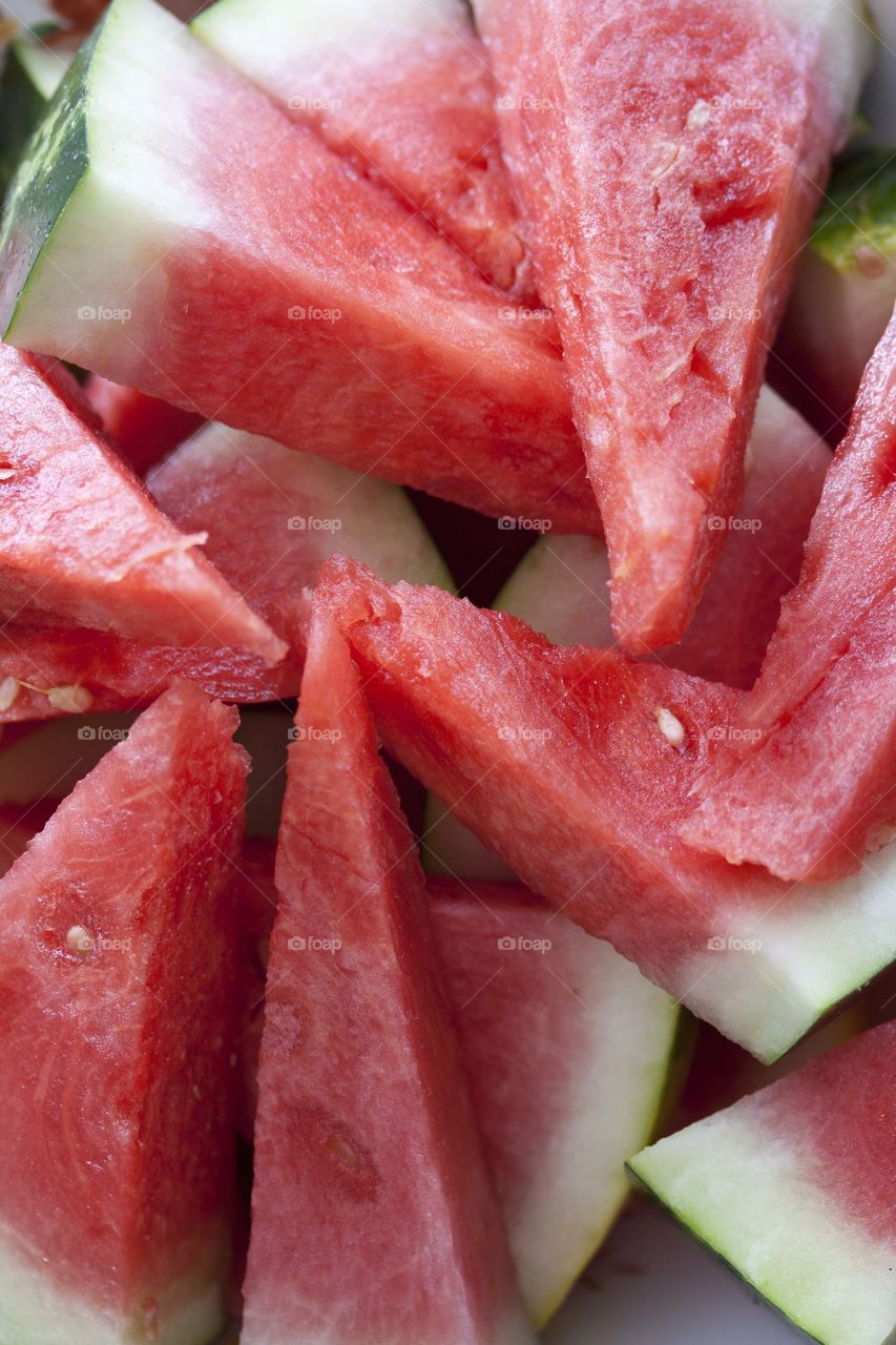 Pieces of juicy ripe watermelon