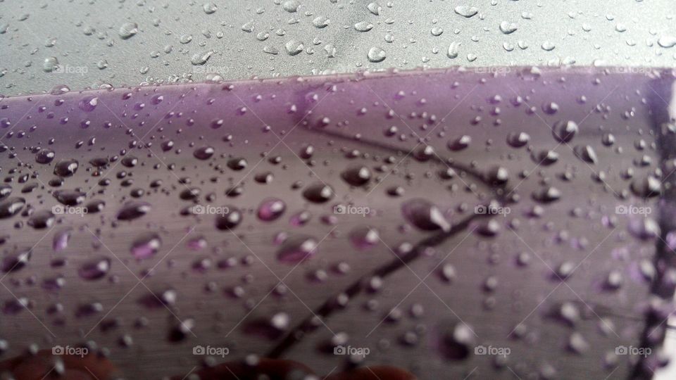 Purple drop of water for purple story